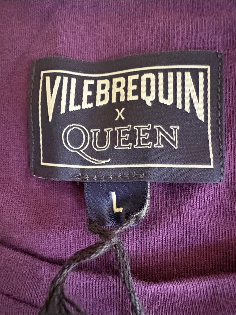 Vilebrequin X Queen Band T Shirt Mens Large Purple Graphic Tee TAOE9P04 NEW - Picture 5 of 6
